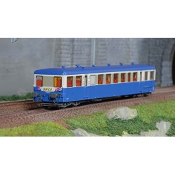 Ree Modeles VB447 XR-8274 Modernized Railcar Trailer, Blue, SNCF, D...