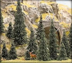 Busch 6475 Blister de 10 sapins, hauteur de 60 et 135 mm Busch Busch_6475 - 1