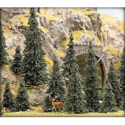 Busch 6475 Blister pack of 10 fir trees, 60 and 135 mm tall - Busch...