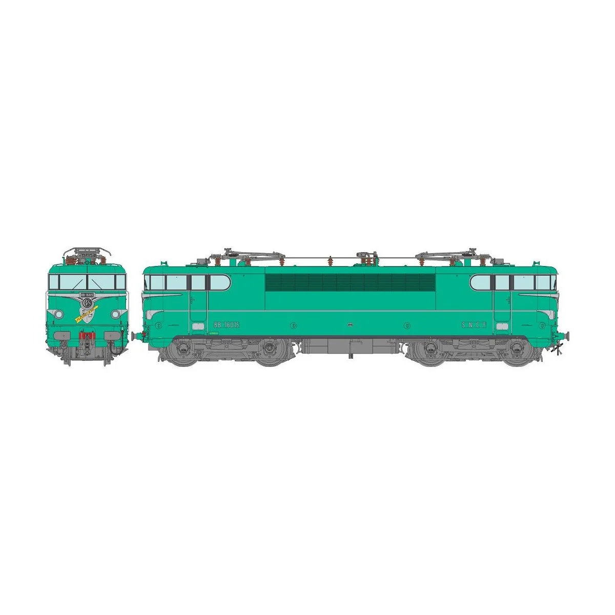 Ree Modeles MB141 BB 16015 Electric Locomotive, Factory Release, Go...