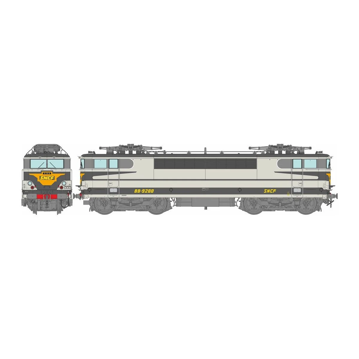Ree Modeles MB197.S BB 9288 electric locomotive, Grey "ARZENS", Par...