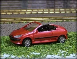 Sai 2195 Peugeot 206 cabriolet, rouge lucifer Sai Sai_2195 - 1