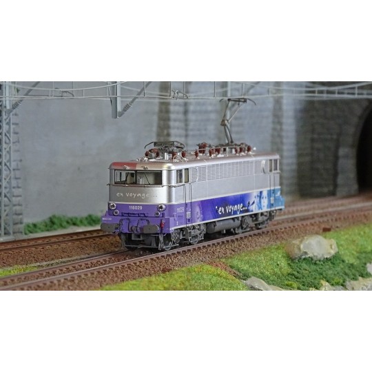 MB-201.S-Ree Modeles MB201.S BB 16029 electric locomotive, En Voyage, Acheres, sound, motorized pantographs