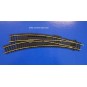 Jouef R 8074 Left-hand curved turnout - Jouef - R8074 R8074-Jouef R 8074 Left-hand curved turnout - R8074