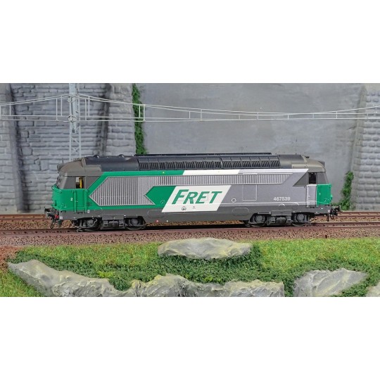 MB-168.S-Ree Modeles MB168.S BB 67539 diesel locomotive, Freight livery, Nevers, SNCF, digital sound, smoke