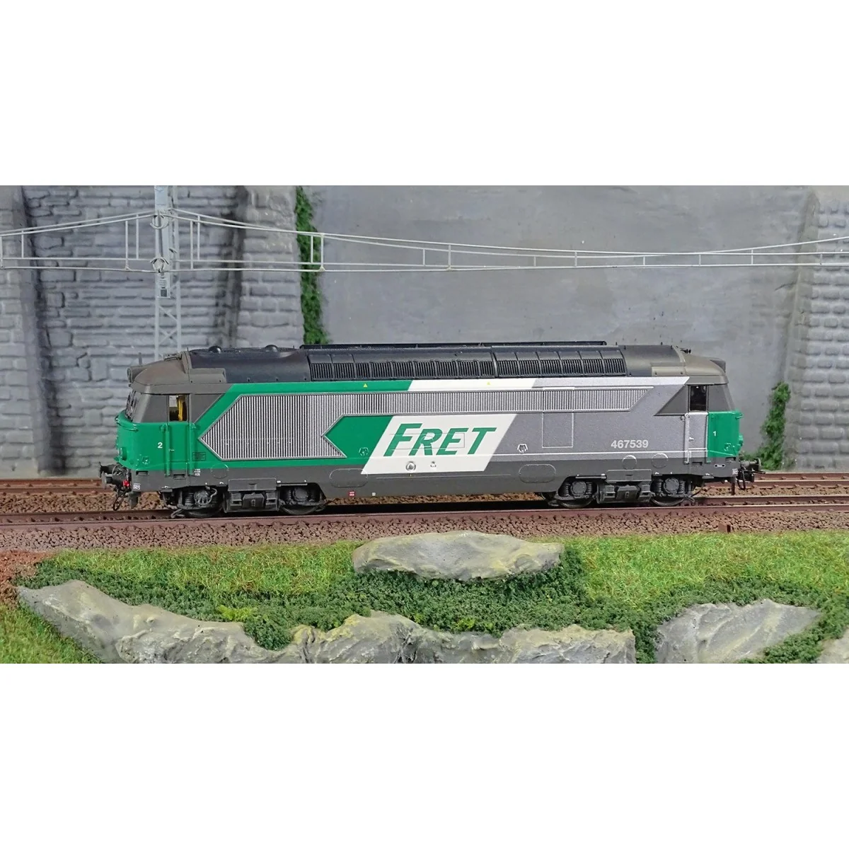 Ree Modeles MB168.S BB 67539 diesel locomotive, Freight livery, Nev...
