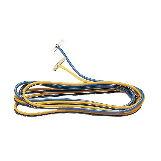 Fle_22217-Fleischmann 22217 Rail joiners with wires, two-core connecting cable, for N gauge track