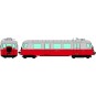 VM-004.S-Ree Modeles VM004.S Autorail Billard A80 D des CFV N°316, Rouge/Gris, Touristique, digital sonore