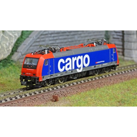 Trix_16876-MiniTrix 16876 Re 482 Series Electric Locomotive, SNCF, CARGO, Digital Sound, N Scale