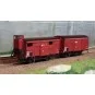 Ree Models WB696 Set of 2 PLM 20T Covered Wagons, Red Sideros WB-696-Ree Models WB696 Set of 2 PLM 20T Covered Wagons, Red Sideros