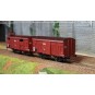 WB-696-Ree Models WB696 Set of 2 PLM 20T Covered Wagons, Red Sideros