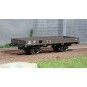 WB-609-Ree models WB609 OCEM 29 Flat Wagon, Brown SNCF, Braked, Solid Wheels