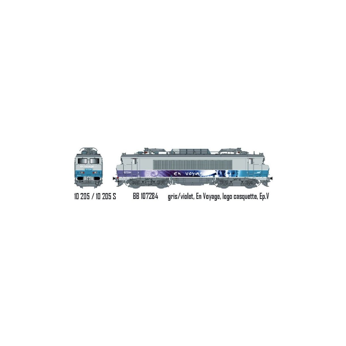 LS Models 10205.S SNCF BB 7284 electric locomotive, livery on a jou...