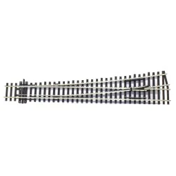 Peco SL89 Right-to-Left Turnout 258mm R 1524mm Streamline code 100 ...