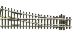 Peco SL95 Right-hand turnout 219mm R 914mm Streamline code 100