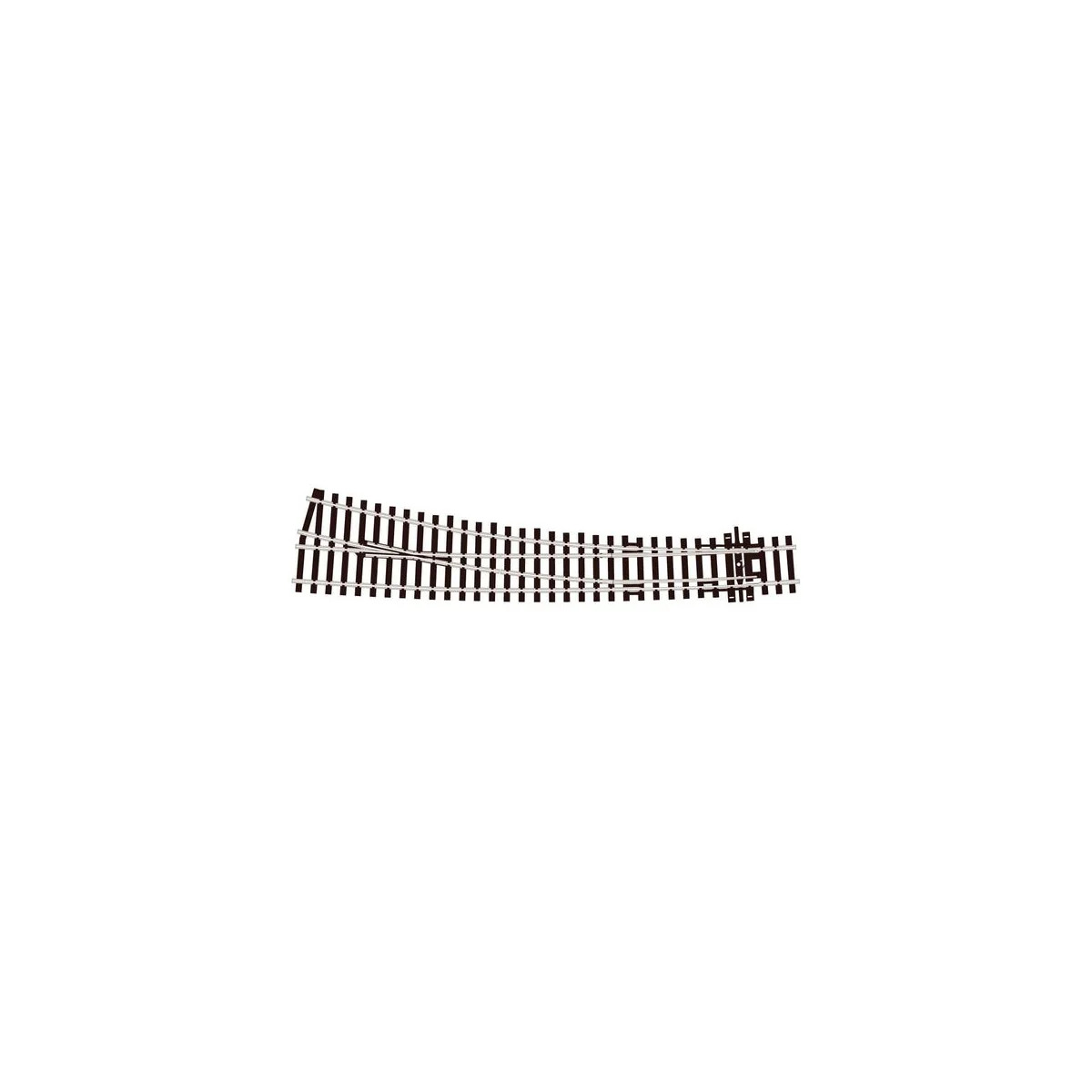 Peco SLE88 Aiguillage droit à droite electrofrog 258mm R 1524mm Streamline code 100 Peco Peco_SL-E88 - 2