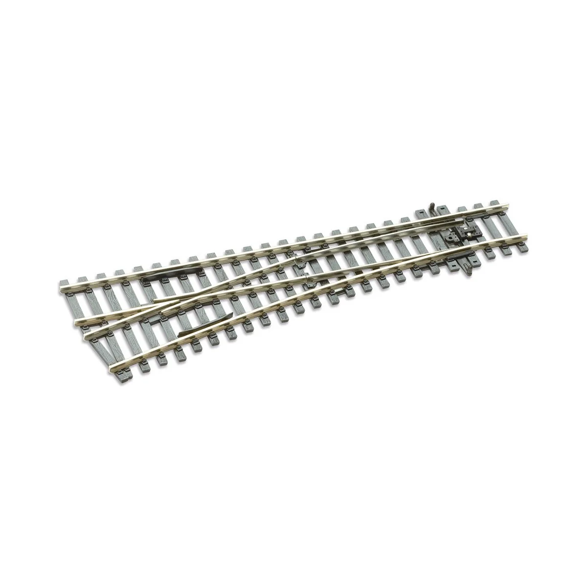 Peco SLE92 Right-to-Left Electrofrog Turnout 185mm R 610mm Streamli...