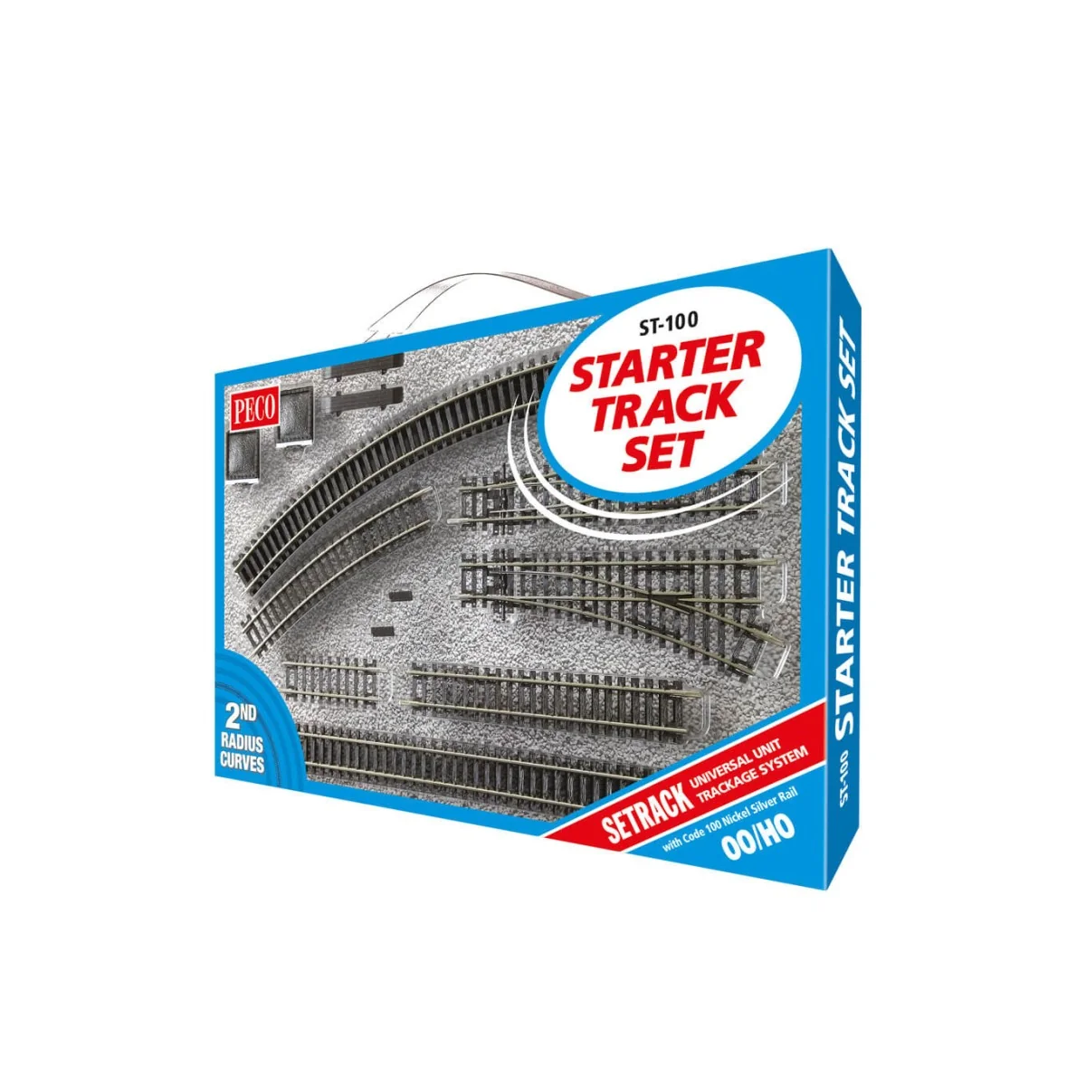 Peco ST100 Coffret de rails et aiguillages rayon R2 Setrack code 100 Peco Peco_ST-100 - 1 Peco ST100 Coffret de rails et aiguillages rayon R2 Setrack code 100 Peco Peco_ST-100 - 1