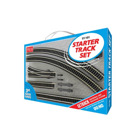 Peco_ST-101-Peco ST101 Coffret de rails et aiguillages rayon R3 Setrack code 100