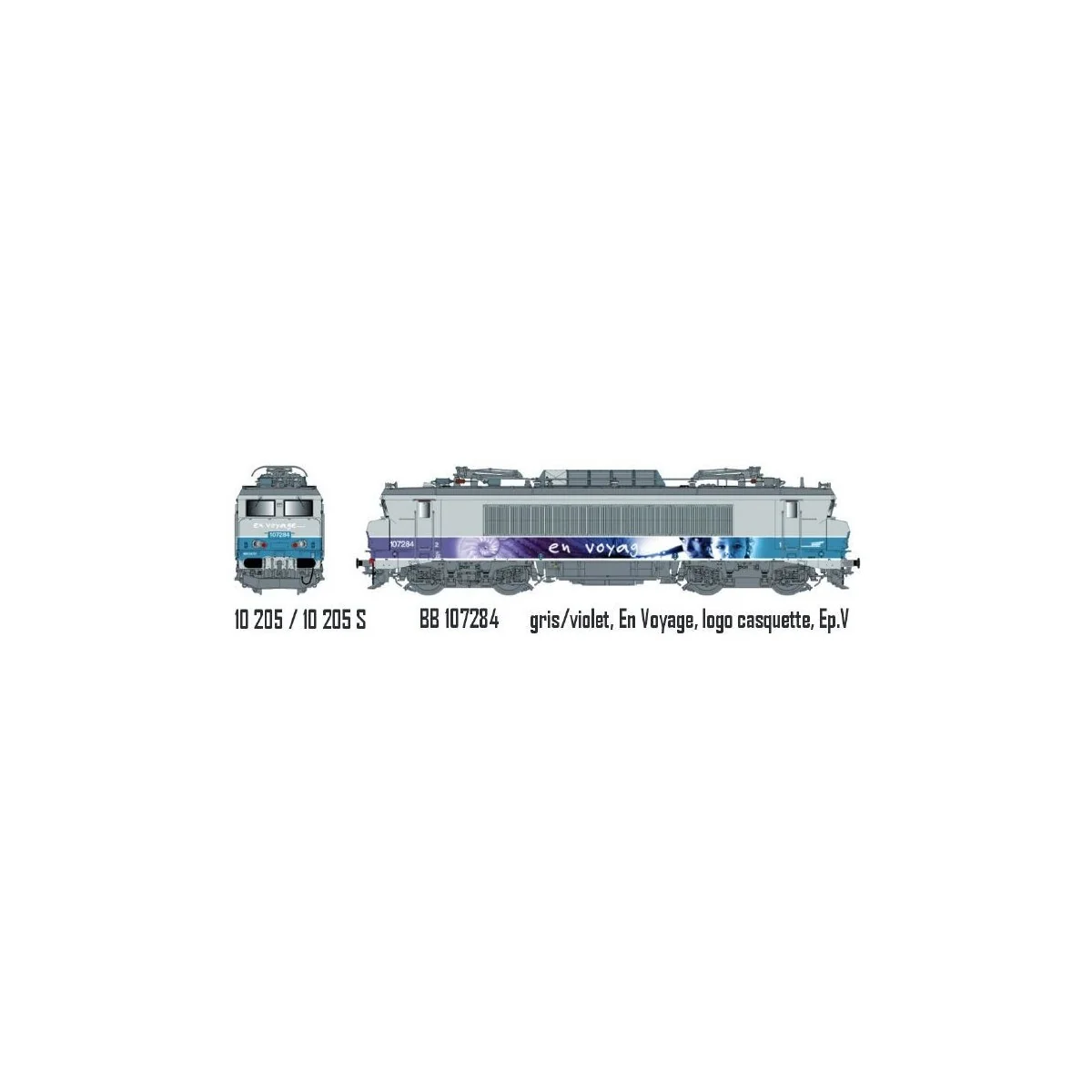 LS Models 10205 SNCF BB 7284 electric locomotive, livery on a journ...