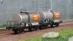 Ree modeles WB716 Set de 2 wagons citernes OCEM 29, SNCF, métal châssis noir, VINTRANSPORT GENEVE Ree Modeles WB-716 - 1