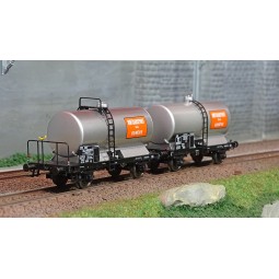 Ree Models WB716 Set of 2 OCEM 29 tank wagons, SNCF, metal chassis,...