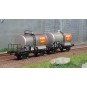 WB-716-Ree Models WB716 Set of 2 OCEM 29 tank wagons, SNCF, metal chassis, black, VINTRANSPORT GENEVE
