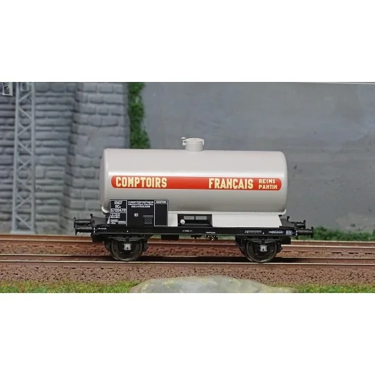 WB-712-Ree Models WB712 OCEM 29 Tank Wagon, SNCF, Grey with Black Chassis, COMPTOIR FRANÇAIS