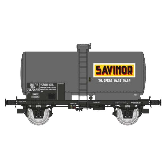 WB-713-Ree Models WB713 OCEM 29 Tank Wagon, SNCF, grey with black chassis, SAVINOR