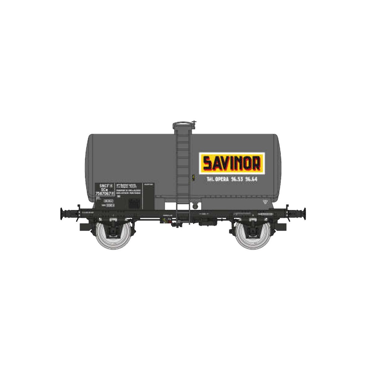 Ree Models WB713 OCEM 29 Tank Wagon, SNCF, grey with black chassis,...