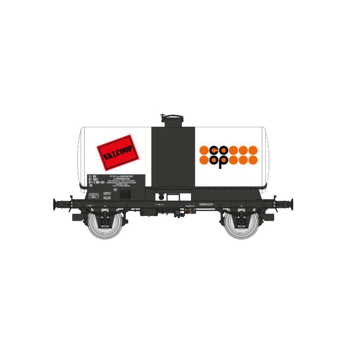 Ree Models WB719 OCEM 29 Tank Wagon, SNCF, white with black chassis...