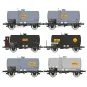 WB-722-Ree Models WB722 Set of 6 OCEM 29 Tank Wagons COLLECTION, SNCF, SHELL