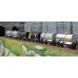 WB-722-Ree Models WB722 Set of 6 OCEM 29 Tank Wagons COLLECTION, SNCF, SHELL