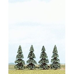 Busch 6100 Blister de 4 sapins, hauteur de 55 mm Busch Busch_6100 - 1