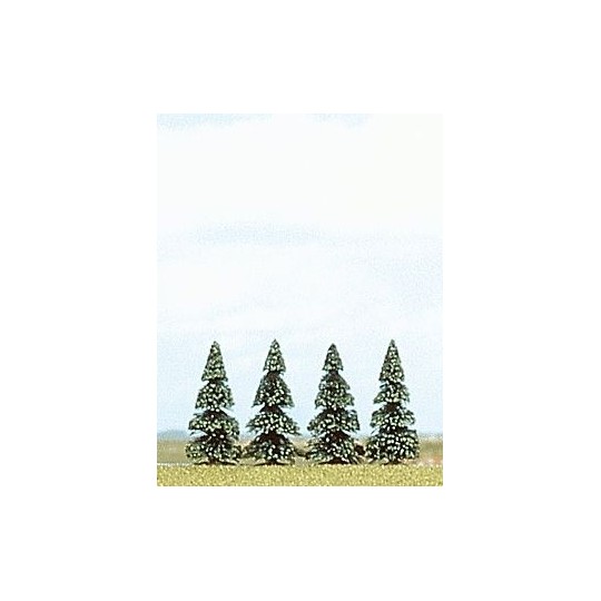 Busch_6100-Busch 6100 Blister de 4 sapins, hauteur de 55 mm