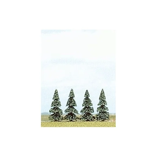 Busch_6100-Busch 6100 Blister de 4 sapins, hauteur de 55 mm