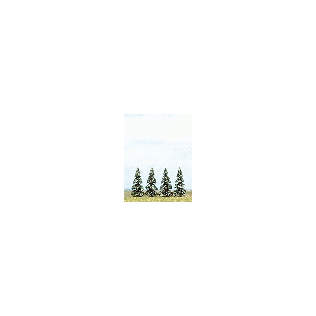 Busch 6100 Blister de 4 sapins, hauteur de 55 mm Busch Busch_6100 - 1