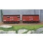 WB-735-Ree Models WB735 Set of 2 ex-covered PLM produce wagons, 20 tons, Sideros red, SNCF