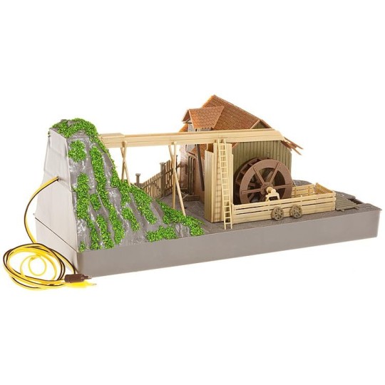 Faller_130225-Faller 130225 Maquette, moulin à eau, avec roue à aube
