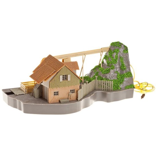 Faller_130225-Faller 130225 Model Kit, Watermill, with Waterwheel