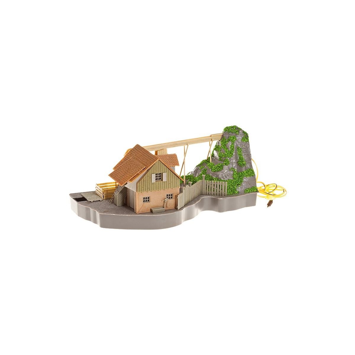 Faller 130225 Model Kit, Watermill, with Waterwheel - Faller_130225