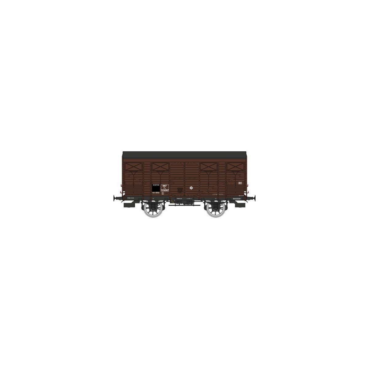Ree models WB738 Fresh Produce Wagon ex-covered PLM 20 T, brown wag...