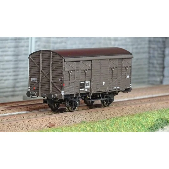 WB-738-Ree models WB738 Fresh Produce Wagon ex-covered PLM 20 T, brown wagon 540, SNCF