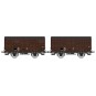 WB-739-Ree Models WB739 Set of 2 ex-covered produce wagons PLM 20 T, Brown Wagon 540, SNCF