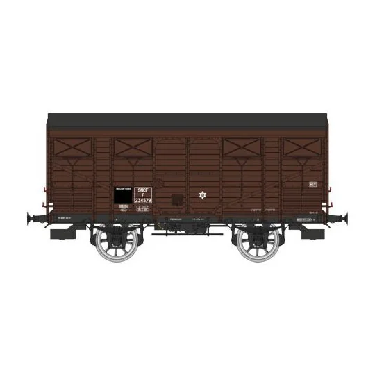 WB-740-Ree models WB740 Fresh Produce Wagon ex-covered PLM 20 T, brown wagon 540, SNCF