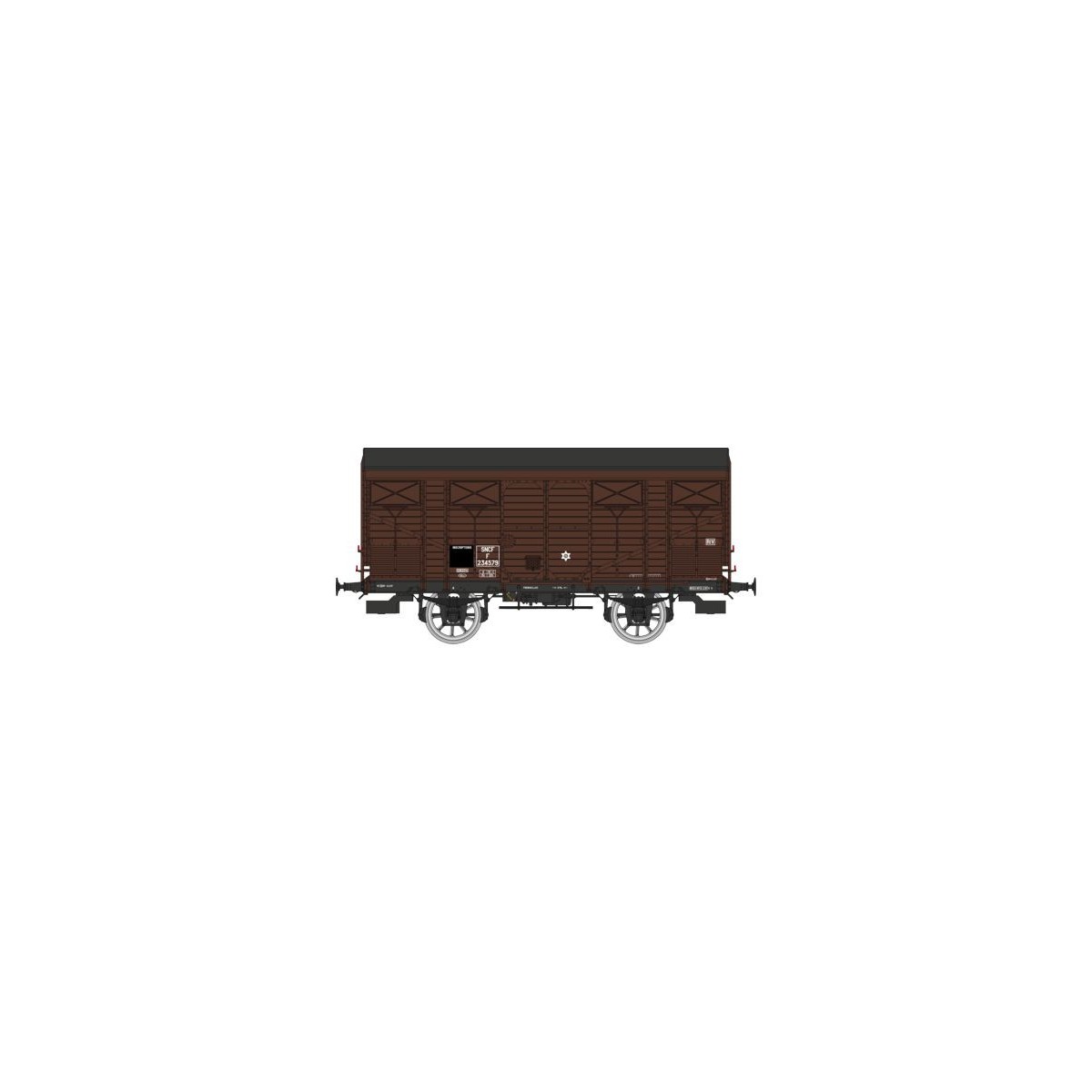 Ree models WB740 Fresh Produce Wagon ex-covered PLM 20 T, brown wag...
