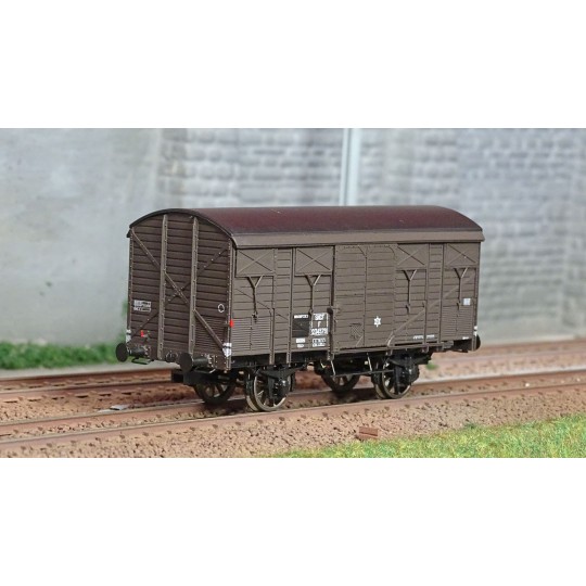 WB-740-Ree models WB740 Fresh Produce Wagon ex-covered PLM 20 T, brown wagon 540, SNCF