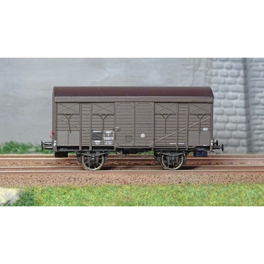 WB-740-Ree models WB740 Fresh Produce Wagon ex-covered PLM 20 T, brown wagon 540, SNCF