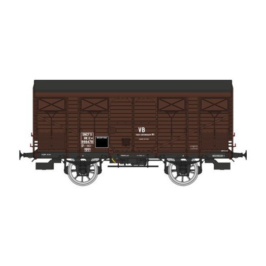 WB-741-Ree models WB741 Ex-covered PLM 20 T "VB" produce wagon, brown wagon 540, SNCF