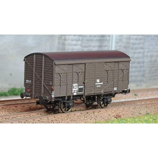 WB-741-Ree modeles WB741 Wagon Primeur ex-couvert PLM 20 T « VB », brun wagon 540, SNCF